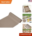 Durable Beige Drawer Liner 394" Non-slip, Washable & Efficient Shelf Protector. Fixed Price $55.50.