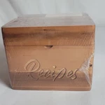 Tidita Acacia Small Recipe Box With 100 Cards 4X6, 8 Dividers - Wooden R.... Fixed Price $28.00.