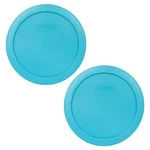 Pyrex 7201-PC 6" Surf Blue Plastic Storage Cover Lid 2PK For 4 Cup Glass Bowl. Fixed Price $10.99.