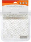 Full Circle Ziptuck Kids, Reusable Sandwich Bags Set, Gold Geo - 2PK. Fixed Price $9.99.