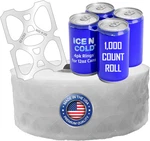 Ice Cold 4-PACK Rings (1000CT Roll) Universal Fits All 12OZ Beer/soda Ca. Fixed Price $109.24.