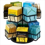 Nhz Tea Bag Organizer - Spinning Carousel Holder With 12 Compartments, Up To 140. Fixed Price $59.73.
