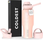 Coldest Sports Water Bottle - 3 1 Lids (chug, Straw, Handle) Insulated Stai. Fixed Price $49.99.