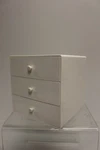 Vintage Interdesign 3 Drawer Plastic Desk Organizer Cube - Used. Fixed Price $35.00.