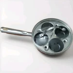 Endurance Stainless Steel 4-EGG Poacher Silver 18/8 Glass Cover Nonstick. Fixed Price $28.95.