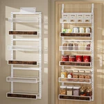 6 Tier Over The Door Pantry Organizer 2 1 Hanging Wall Mounted Spice Ra.... Fixed Price $72.63.