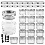 Verones Mason/canning Jars, Jelly With Regular Lids And 4OZ, Clear. Fixed Price $37.06.