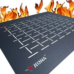 Kona Nonstick Grill With Holes - Heavy Duty 600 Bbq Mats (set Of 2). Fixed Price $21.97.