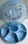 Hello Kitty Divided Dish Compartments Kitchen Office Makeup Organizer Vtg 2002. Fixed Price $29.99.
