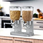 Zevro Indispensable Dry Food Dispenser Dual Control Silver. Fixed Price $41.00.