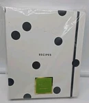 Nwt Kate Spade New York Recipe Book 7 Tabbed Sections Card Sleeves. Fixed Price $37.00.
