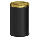 Black And Gold Trash Can,bathroom Garbage With Swing Lid Sma. Fixed Price $121.06.