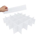 Kuklipjim 100 Pcs Premium Diy Drawer Dividers, White, Adjustable Organ.... Fixed Price $112.97.