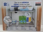 Seville Classics Under The Sink Organizer 2 Tier Adjustable Shelf Kitchen Bath. Fixed Price $9.55.