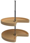 Rev-a-shelf 4WLS472-32-52 Wood Classics Double Tier 32" Kidney Maple. Fixed Price $386.99.