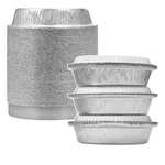 7" Aluminum Foil Pans With Clear Lids 50 Pack,heavy Duty Disposable Fast Ship. Fixed Price $27.97.