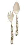 Primitives By Kathy Serving Utensil Set 2 Fork Spoon Holiday Holly Christmas. Fixed Price $11.99.
