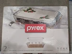 Pyrex Serveware 2 Piece Basket Serving Set 3 Quart Limited Edition Snowflake New. Fixed Price $39.99.