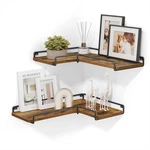 Vasagle Corner Shelf Wall Mount Set Of 2, Floating Shelves, Small For. Fixed Price $42.74.
