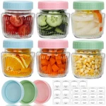 Cehomi 8 Oz Mason Jars 6 Pack, 240 Ml Glass Canning With Regular Clear. Fixed Price $25.48.