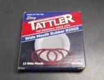 Steig Tattler Wide Mouth 12 One Dozen Rubber Rings New Box Bpa Free. Fixed Price $10.00.