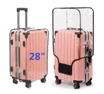 Fabway Clear Pvc Suitcase - Thicken Wheeled Cover, Transparent, Waterpr.... Fixed Price $24.87.