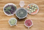 4 6 Pack Stretch Reusable Silicone Bowl Food Storage Wraps Cover Seal Fresh Lids. Fixed Price $6.89.