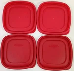 Lot Of Rubbermaid Easy Find 1/2" Replacement 7J64 Red Lid 3, 5, Cup. Fixed Price $24.99.