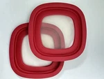 Rubbermaid Premier Red Replacement Lid 10M5M6 Window Square 9 3/8". Fixed Price $32.00.
