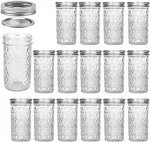 Verones Mason Jars 12 Oz, Canning Jelly With Regular Lids, Ideal For. Fixed Price $33.43.
