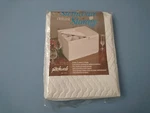 Richards Stemware Storage Chest-deluxe Quilted Microfiber (white) Holds 12 "new". Fixed Price $12.99.