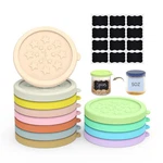 Sophico Oui Yogurt Jar Lids Silicone, 12 Pack Leak Proof Covers Fit STYLE1. Fixed Price $15.35.
