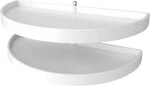 39" Pull Out Half Moon Shelves Blind Corner Cabinets - 2 Shelf Organizer, Wh. Fixed Price $494.99.