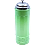 Tablecraft HJ714 Straw Jar With Metal Lid, Green. Fixed Price $20.62.
