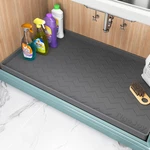 Tigejoy 34" X 22" Under Sink Mats For Kitchen Waterproof, Leak-proof Silicone. Fixed Price $22.01.