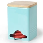 Quxija Ceramic Tea Bag Storage Organizer 3.6"L 3.6"W 5.2"H, Turquoise. Fixed Price $22.85.