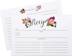 Polite Society Recipe Cards Set - 55 Double Sided 4X6 Inches. Fixed Price $8.99.