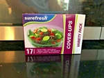 Surefresh Elastic Bowl & Can Cover-ups 17 Count Small Med Lrg Sizes. Fixed Price $6.50.