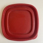 Rubbermaid 7J64 Easy Find Red Square Cover Lid; 6-1/2" Replacement Only. Fixed Price $9.27.