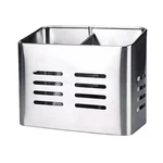 Stainless Steel Kitchen Utensil Holder For Countertop, 2 Compartment Caddy & .... Fixed Price $15.77.