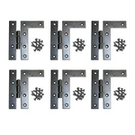 6 Cabinet Hinges Wrought Iron Black Flush Right Only 4.5"H Renovator's Supply. Fixed Price $81.99.