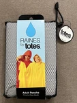 Raines By Totes Adult Poncho One Size Fits Most Full Cut Pullover Max Coverage. Fixed Price $12.95.