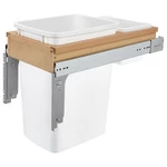 Rev-a-shelf Single Pullout Top Mount Trash Can 35 Qt., White, 4WCTM-12DM1-162. Fixed Price $126.99.