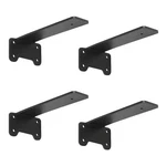 Floating Shelf Bracket, 10-INCH 4 Pack Hidden Shelves Hardware, Cast Iron. Fixed Price $32.24.