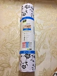 Bonded Grip Shelf Liner 12IN X 10FT Non-adhesive Drawer Wisteria Black & White. Fixed Price $7.99.