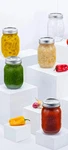 Paksh Mason Jars 5 Pack 16OZ Pint Regular Mouth W/lids Airtight Glass. Fixed Price $16.99.