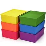 6 Pcs Large Plastic Storage Bins With Lids 14.4 X 10.4 5.1 Inch Stackable S.... Fixed Price $101.99.