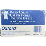 Oxford Blank Color Index Cards, 3" 5", Green, 100 Per Pack (7320 Gre). Fixed Price $9.97.