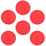 Food Storage Container Lids (4 Cups, Red - 6PK) For Pyrex And Anchor Round Gl.... Fixed Price $17.84.