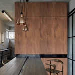 Grain Contact Paper 23,6 X118 - Red Brown Wood, Vinyl Furniture Film. Fixed Price $20.00.